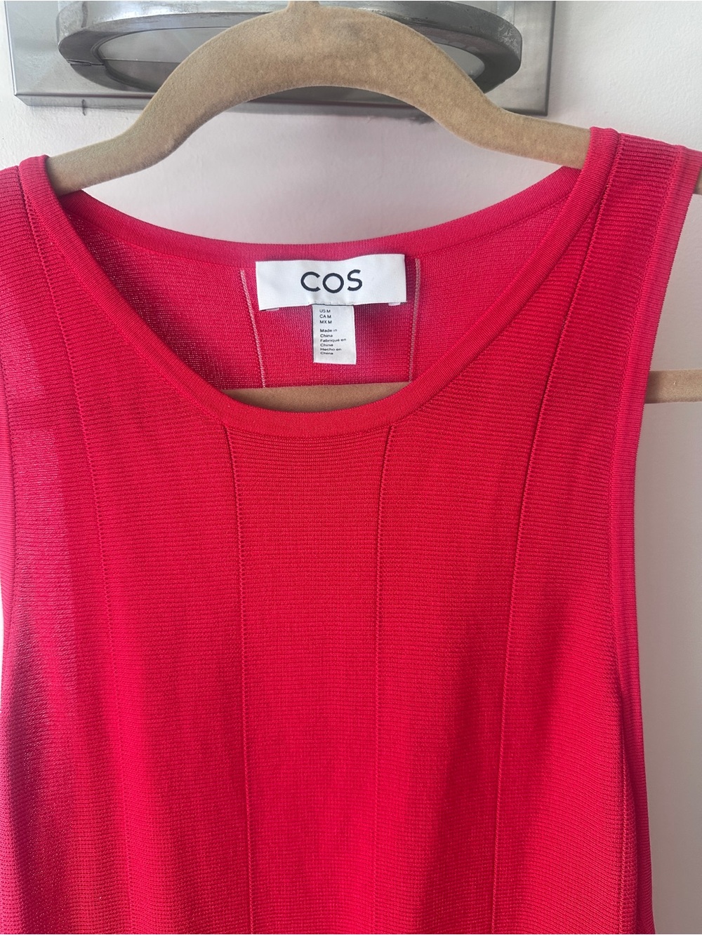 COS Vibrant Red Sleeveless Maxi Dress - Picture 2 of 6